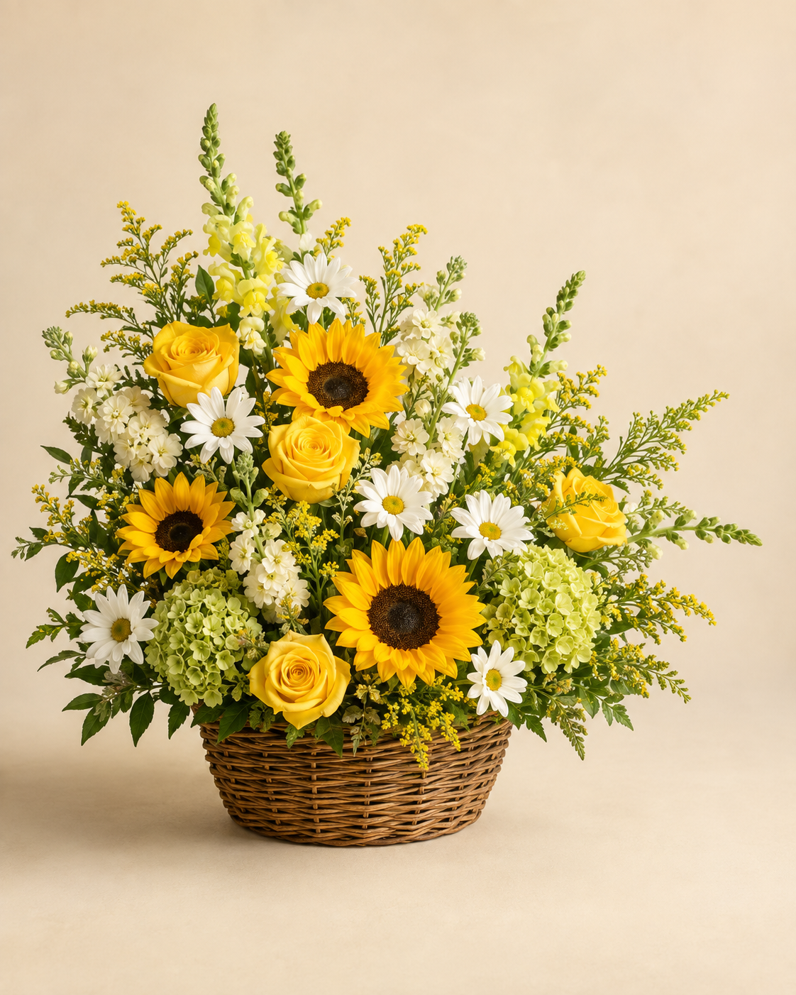Funeral flower basket by Floral Masters in Norcross GA