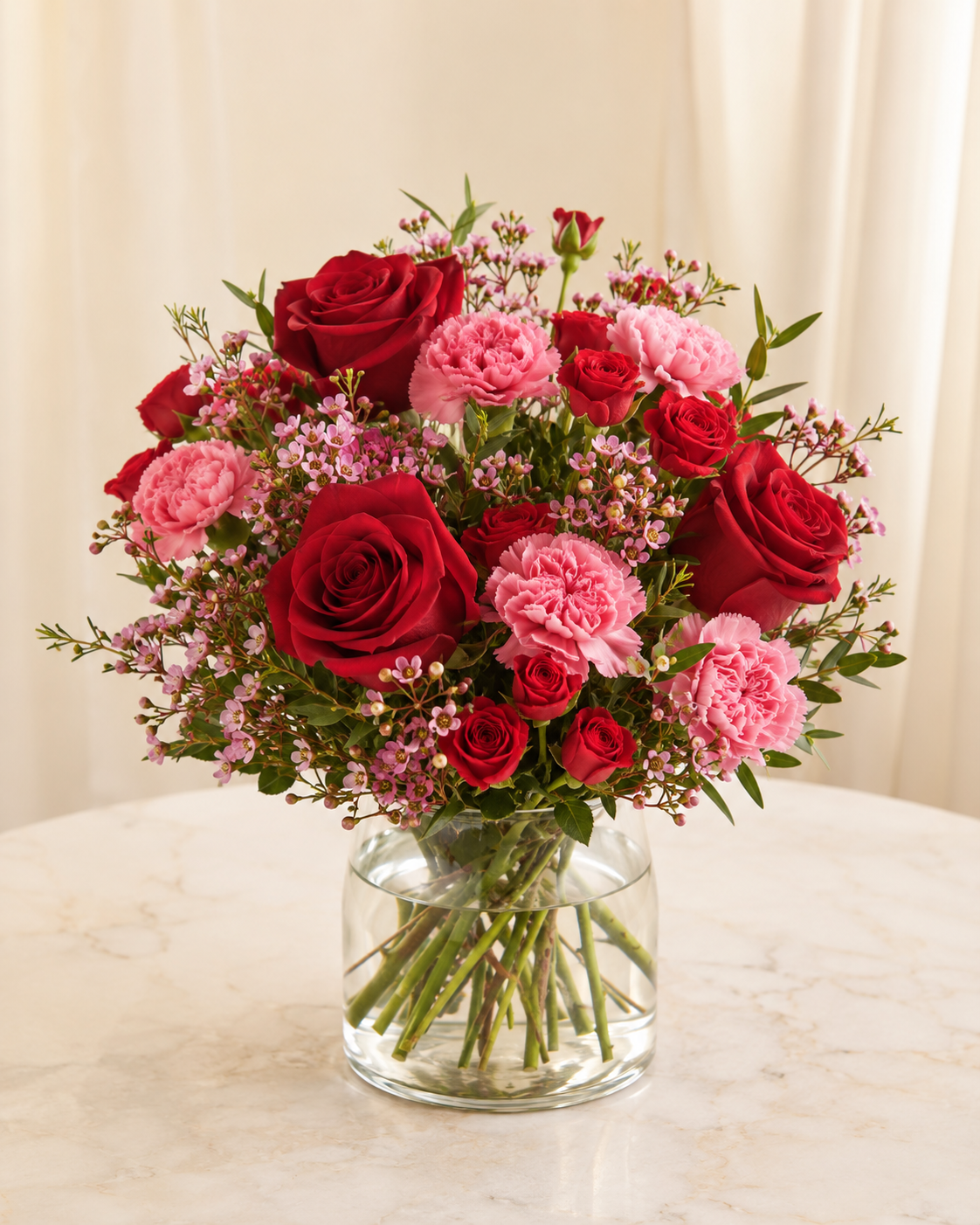 Romantic anniversary flower bouquet by Floral Masters