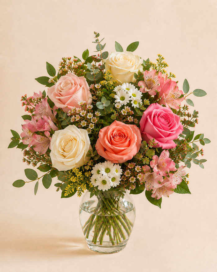 Rose and Alstro Charm