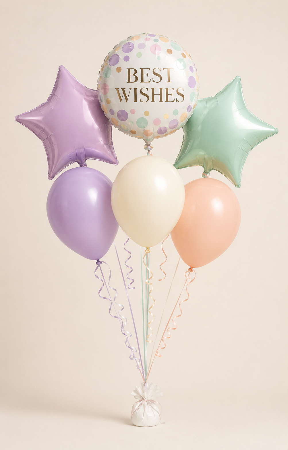 Best Wishes Pastel Balloon Bouquet — Standard