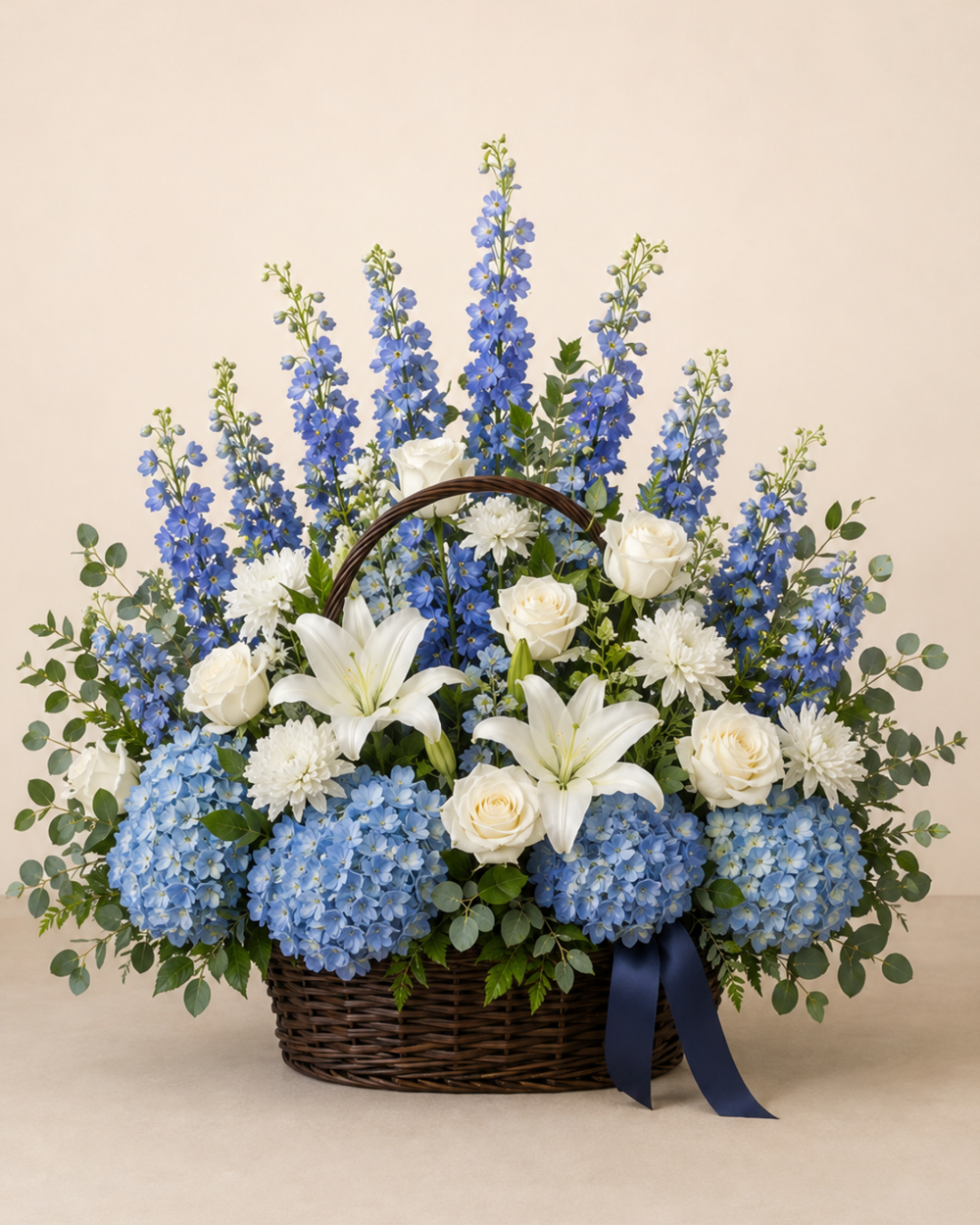 Blue Ribbon Farewell Basket — Standard