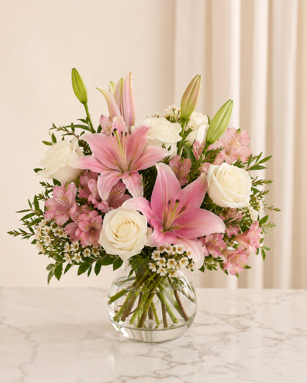 Blush Lily Promise Bouquet - Standard