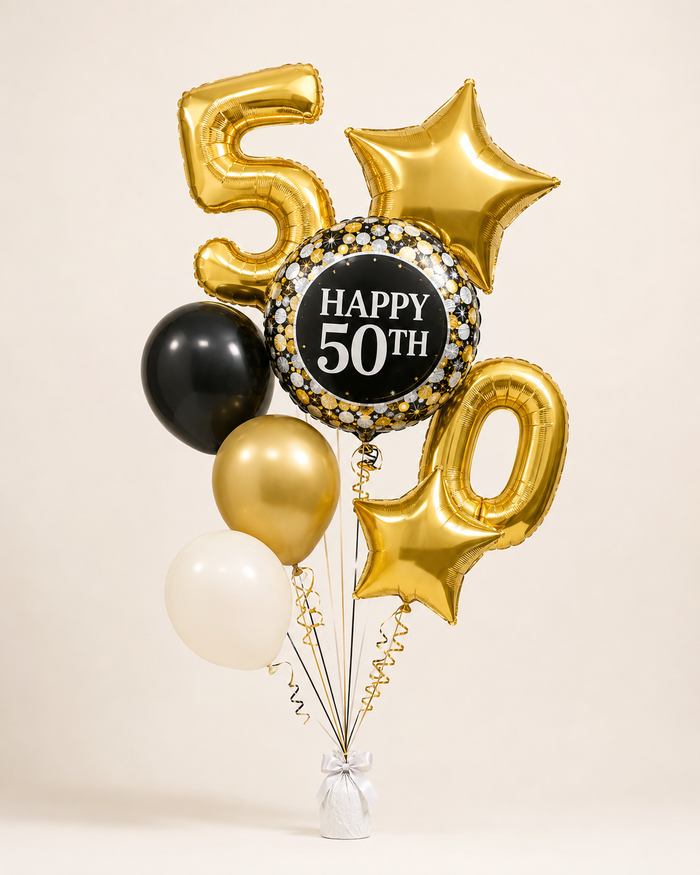 Cheers to 50 Balloon Bouquet