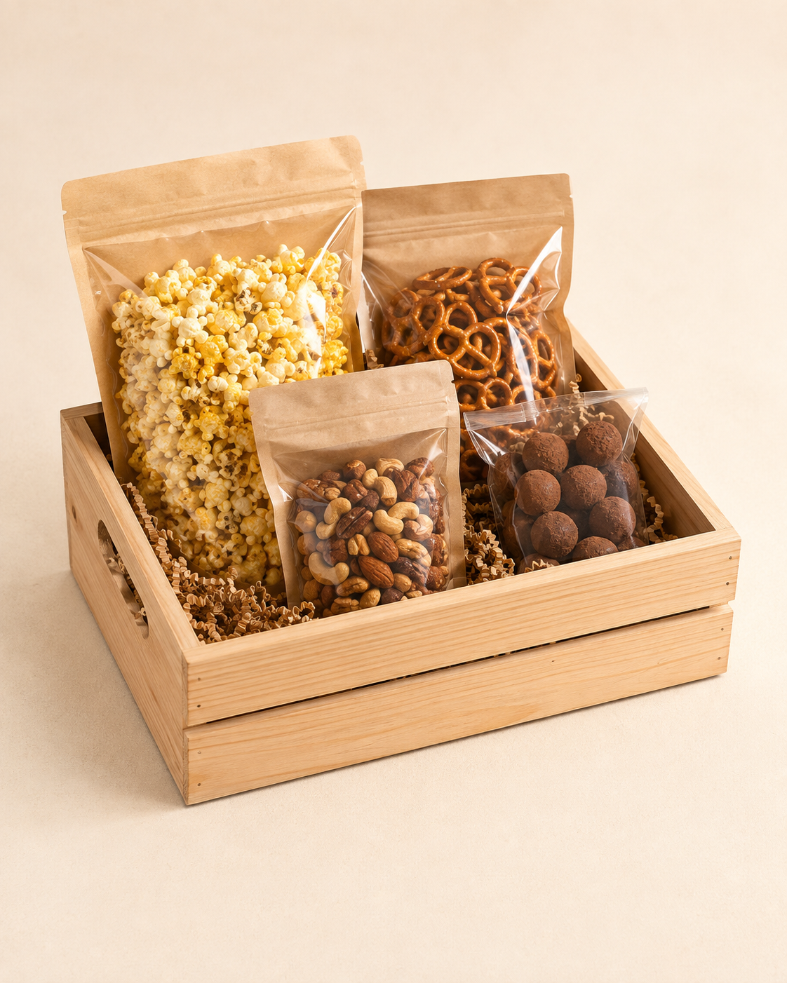 Comfort Pantry Crate with sweet and savory snacks