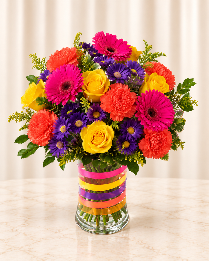 Confetti Birthday Vase