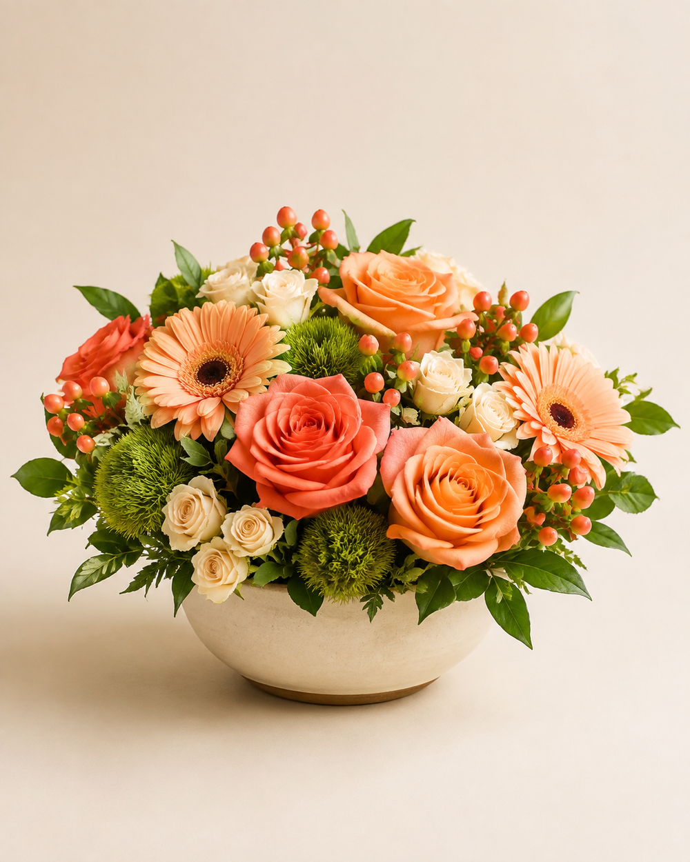 Coral Kindness Bowl floral arrangement by Floral Masters