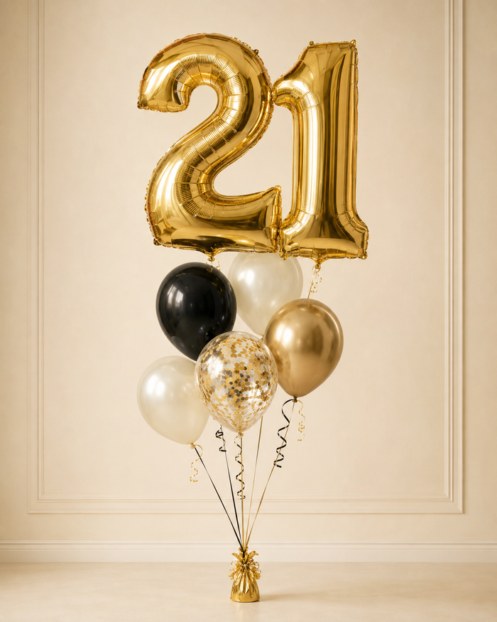Custom Age Number Balloon Bouquet