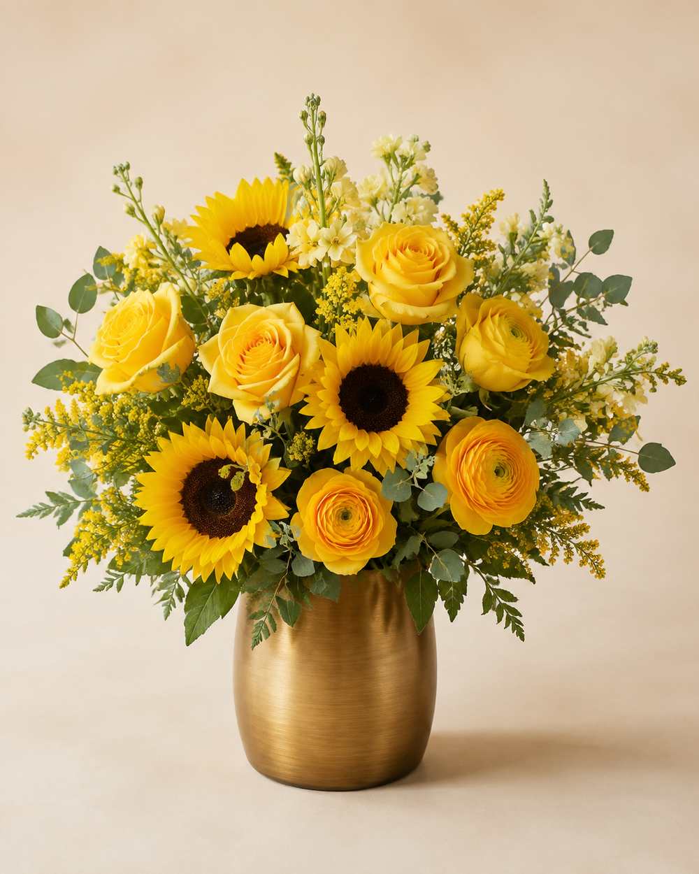 Golden Achievement floral arrangement by Floral Masters