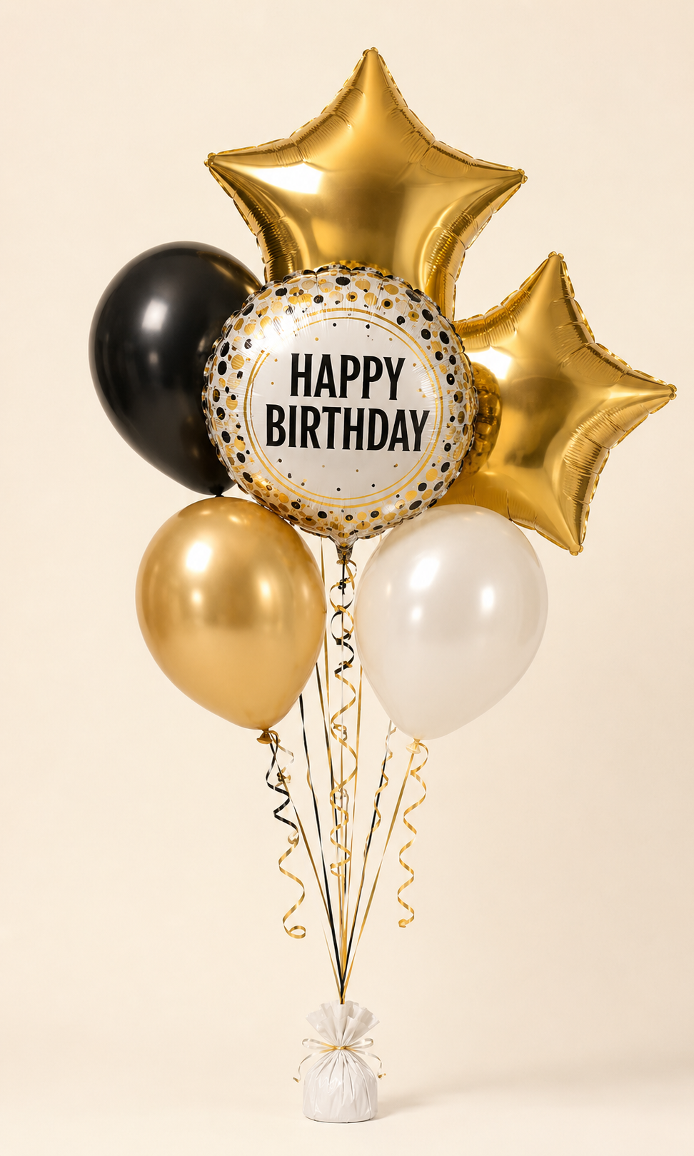 Golden Birthday Celebration Balloons — Standard