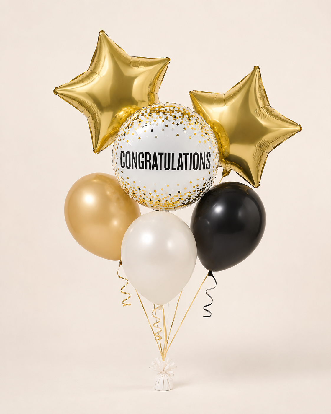 Golden Congratulations Balloon Bouquet standard - balloon delivery in Norcross GA