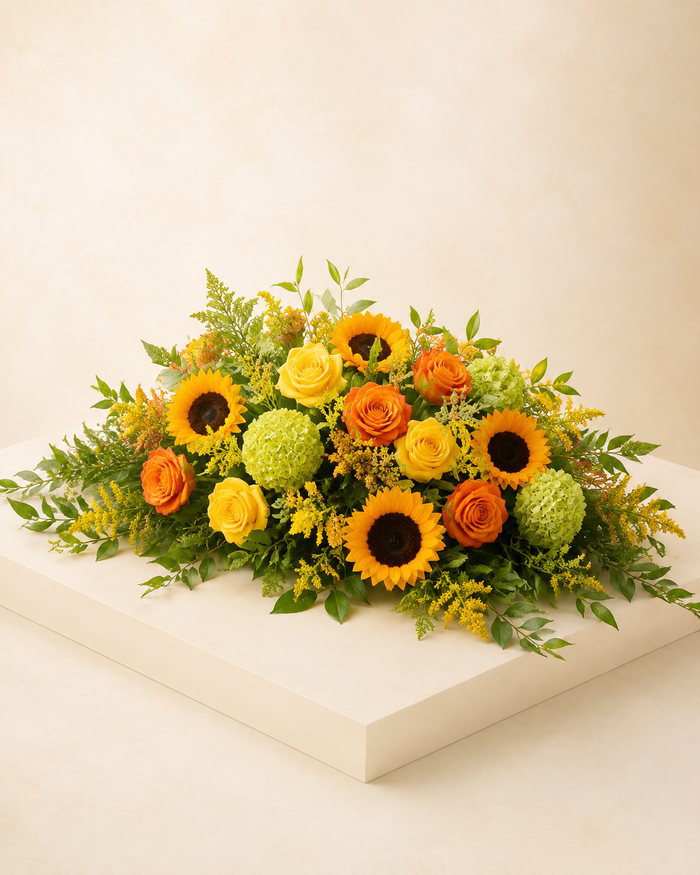 Harvest Light Half-Casket Spray