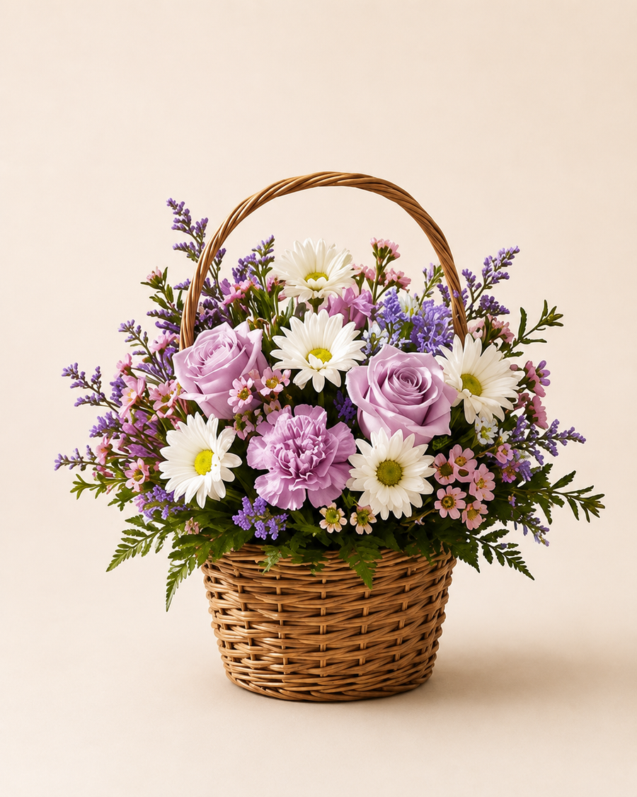 Lavender Meadow Basket