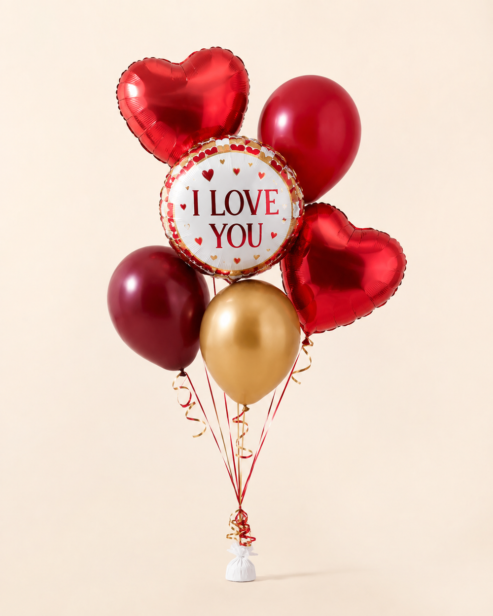 Love in Red Heart Balloon Bouquet standard - balloon delivery in Norcross GA
