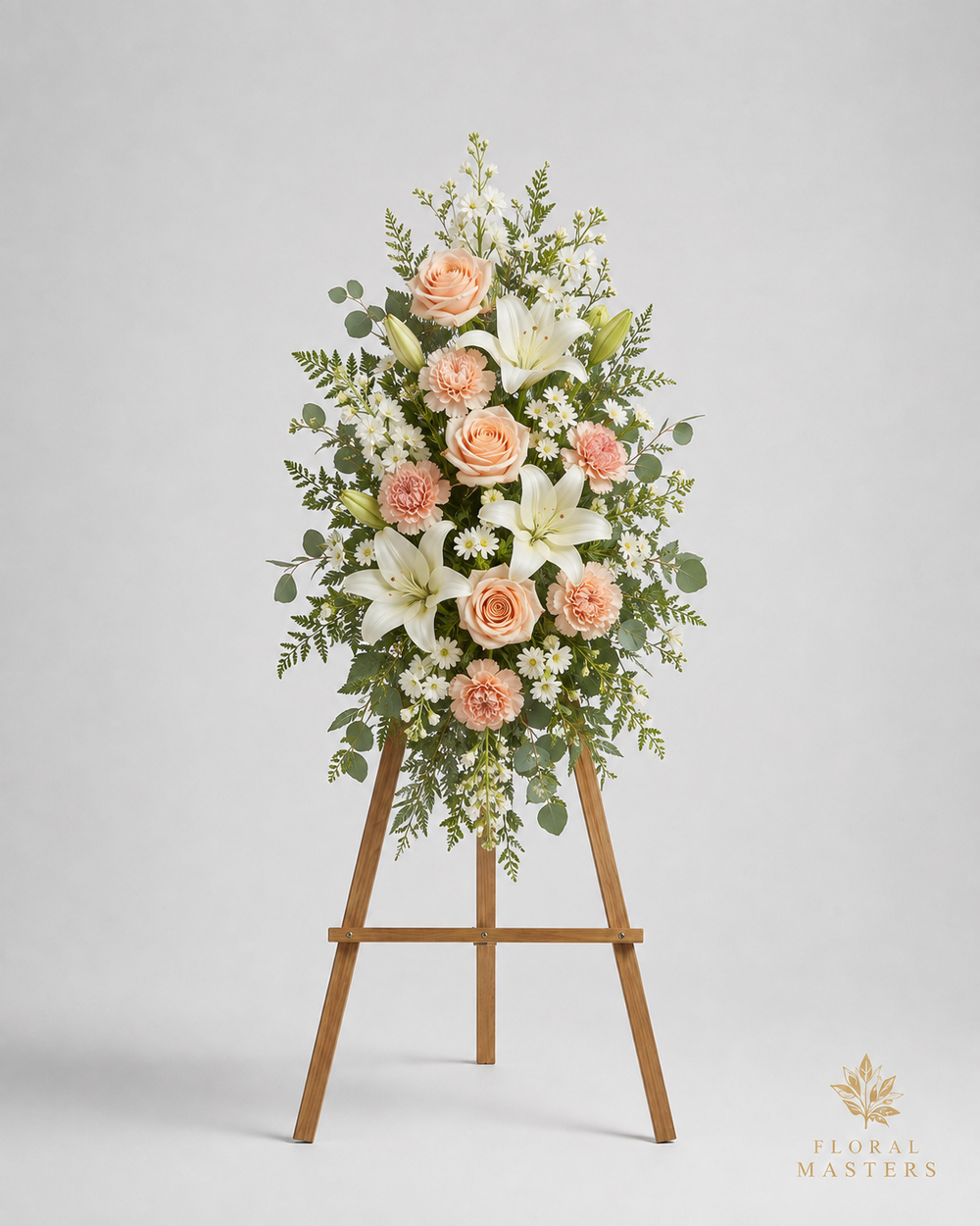 Peach Lily Remembrance Spray - Standard