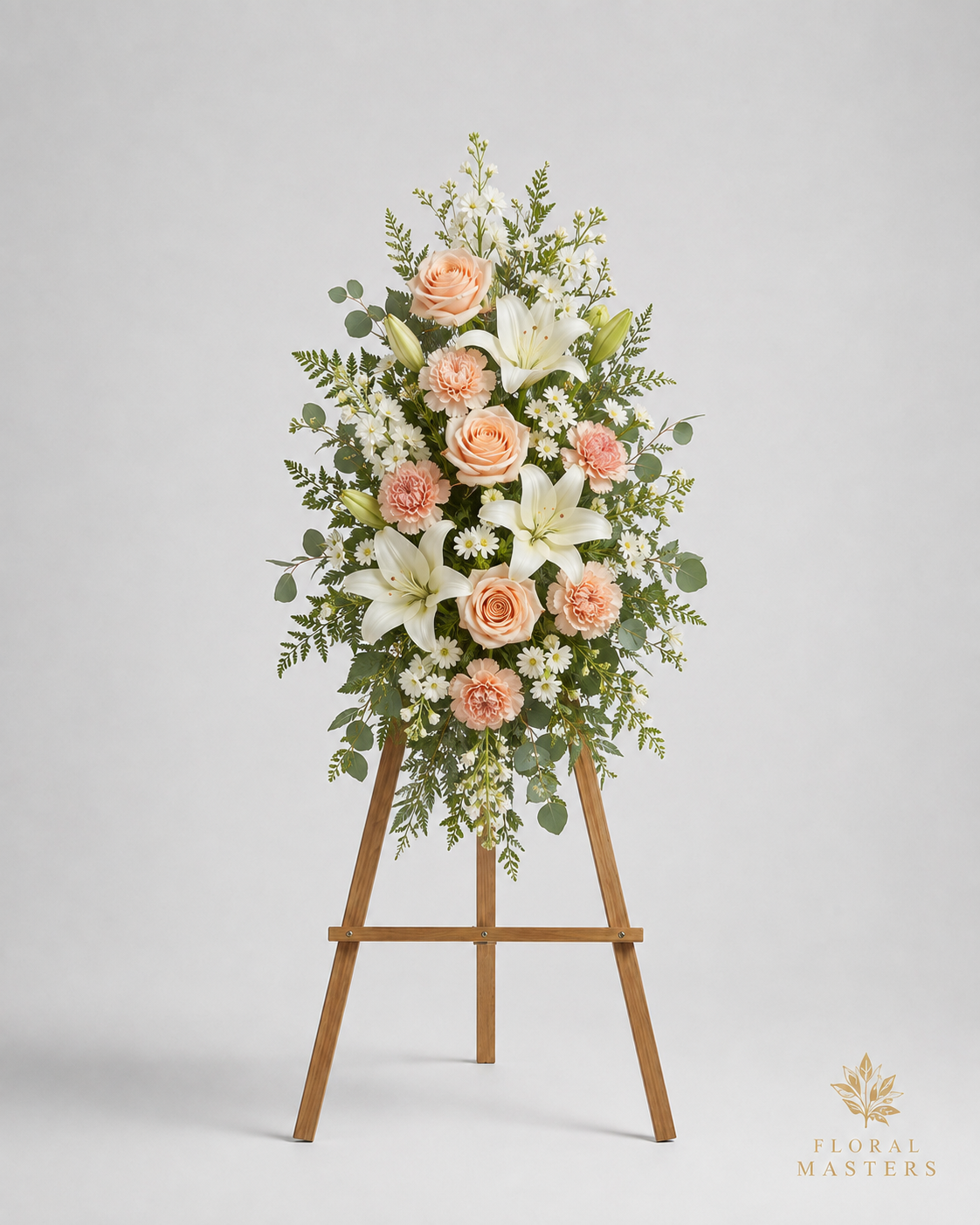 Peach Lily Remembrance Spray - Standard