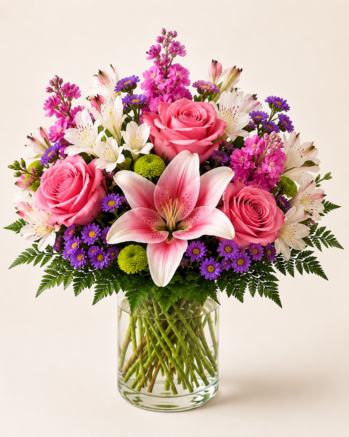 Pink Lily Garden Bouquet