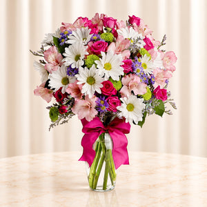 Pretty Please — original catalog lifestyle photo, Premium arrangement shown