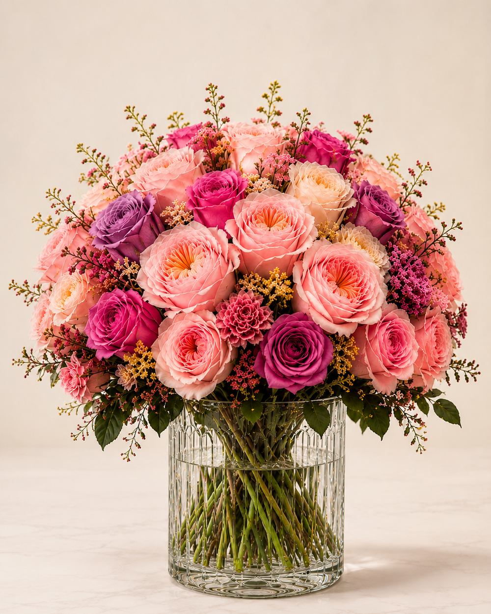 Signature Luxe Vase floral arrangement by Floral Masters