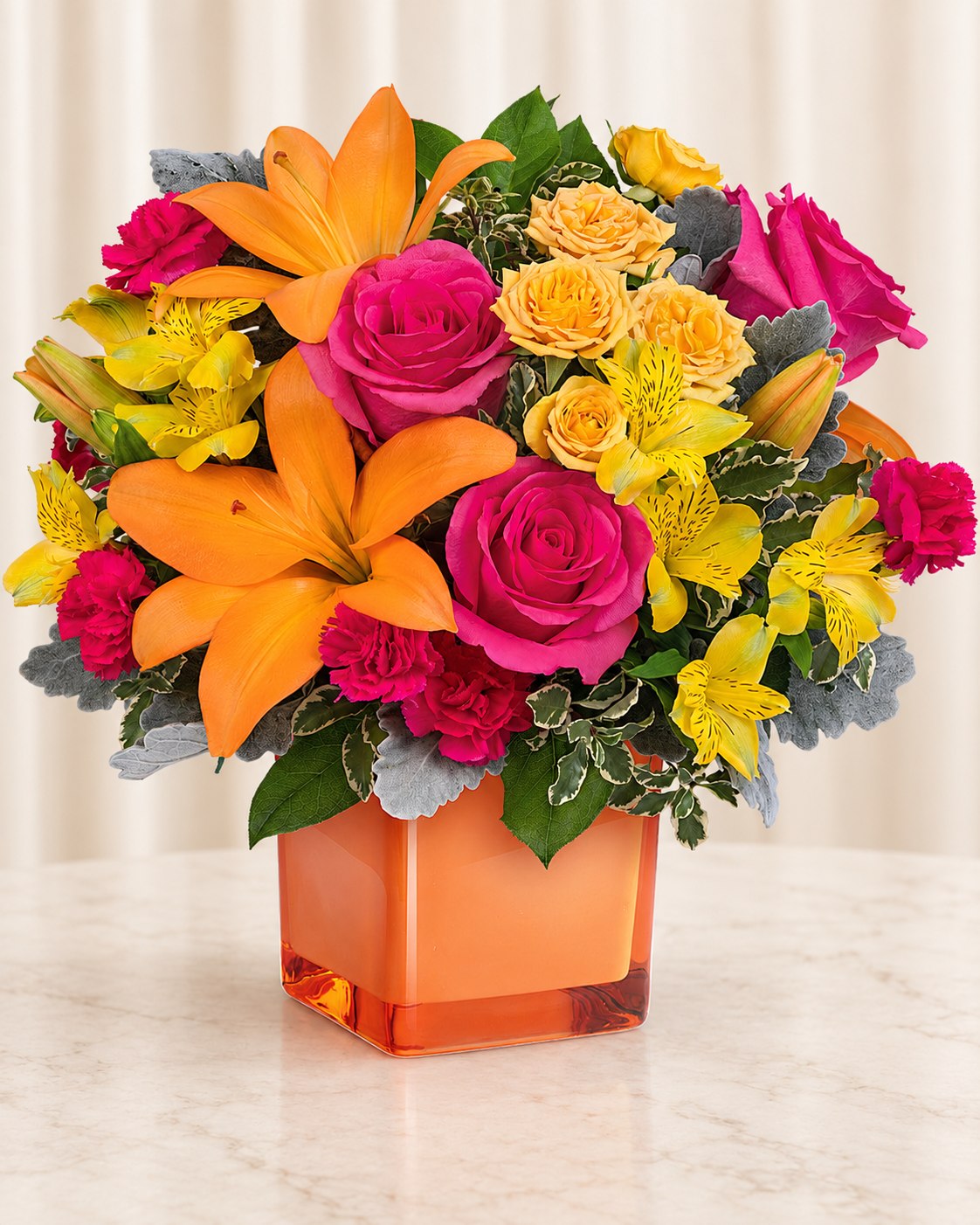 Spread Sunshine Bouquet — Standard — cream background