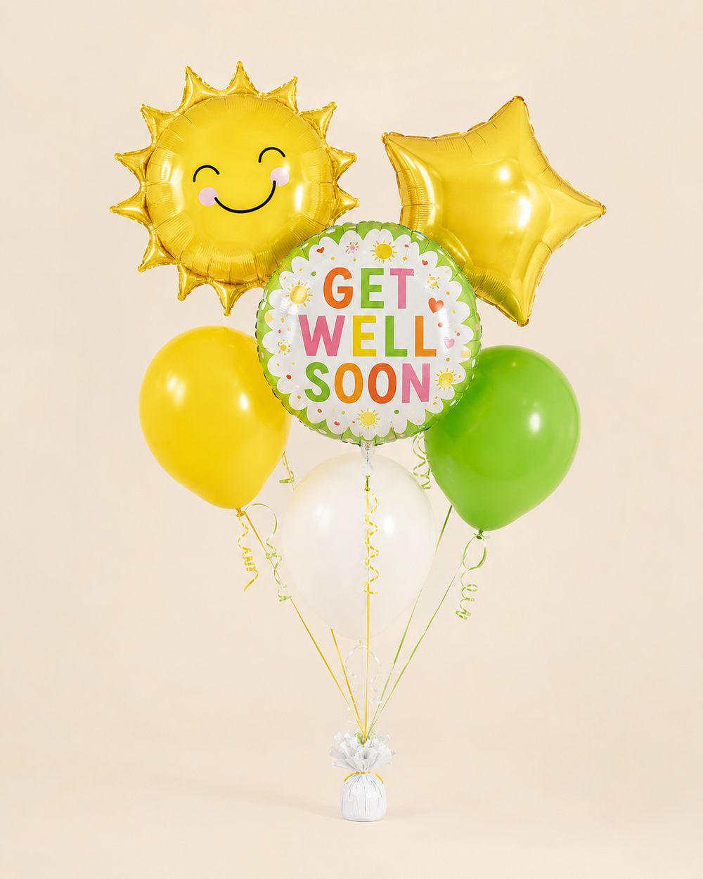 Sunshine Get Well Balloon Bouquet standard - balloon delivery in Norcross GA