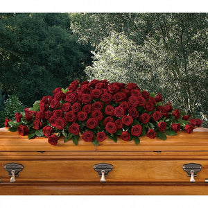 Greatest Love Casket Spray — Standard — setting view