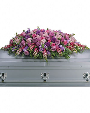 Lavender Tribute Casket Spray — Standard