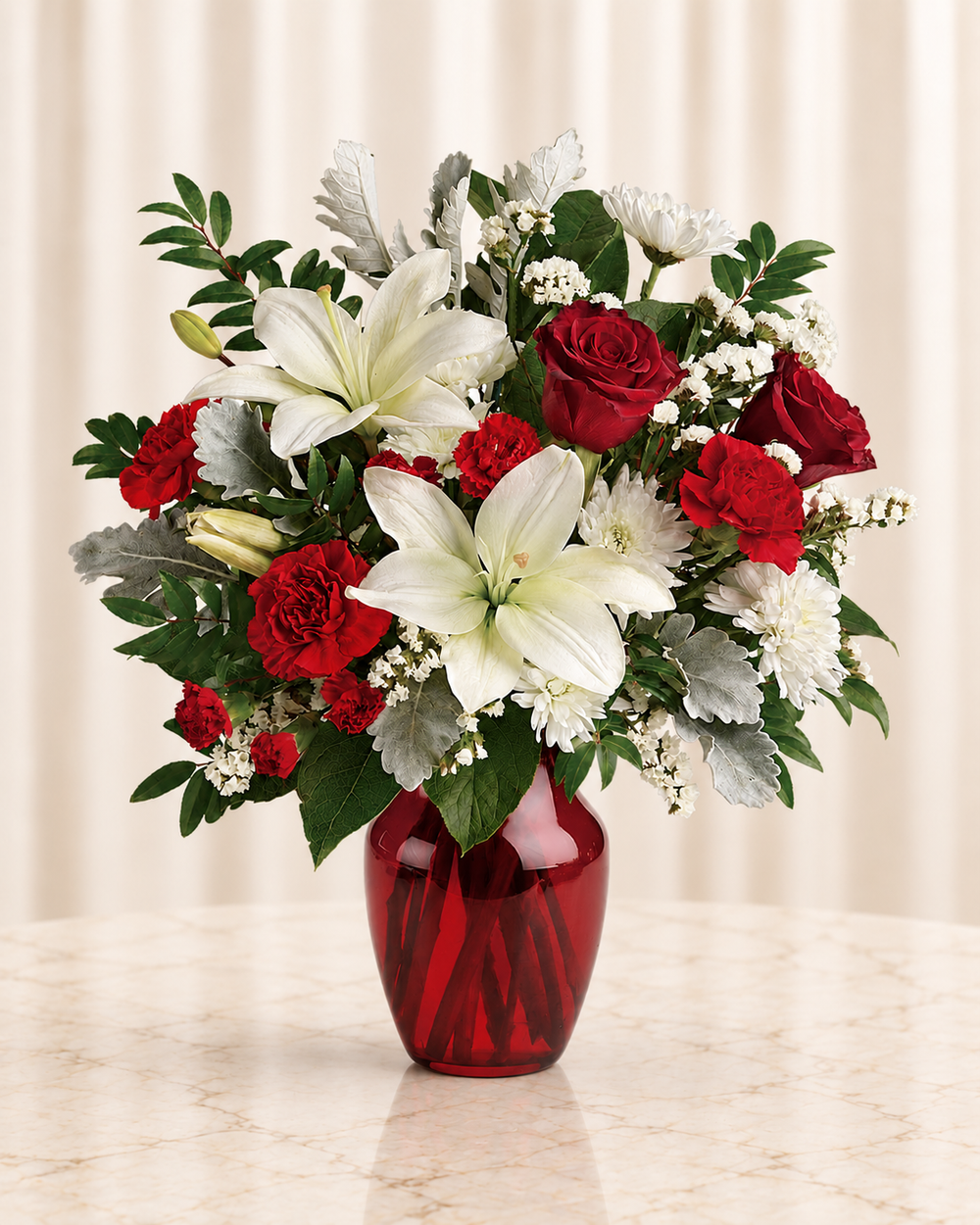 Visions Of Love Bouquet — Standard — cream background