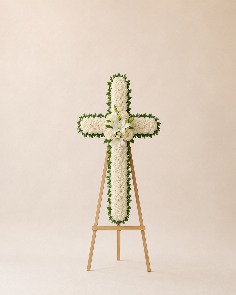 White Garden Cross — Standard 36 x 20 inches