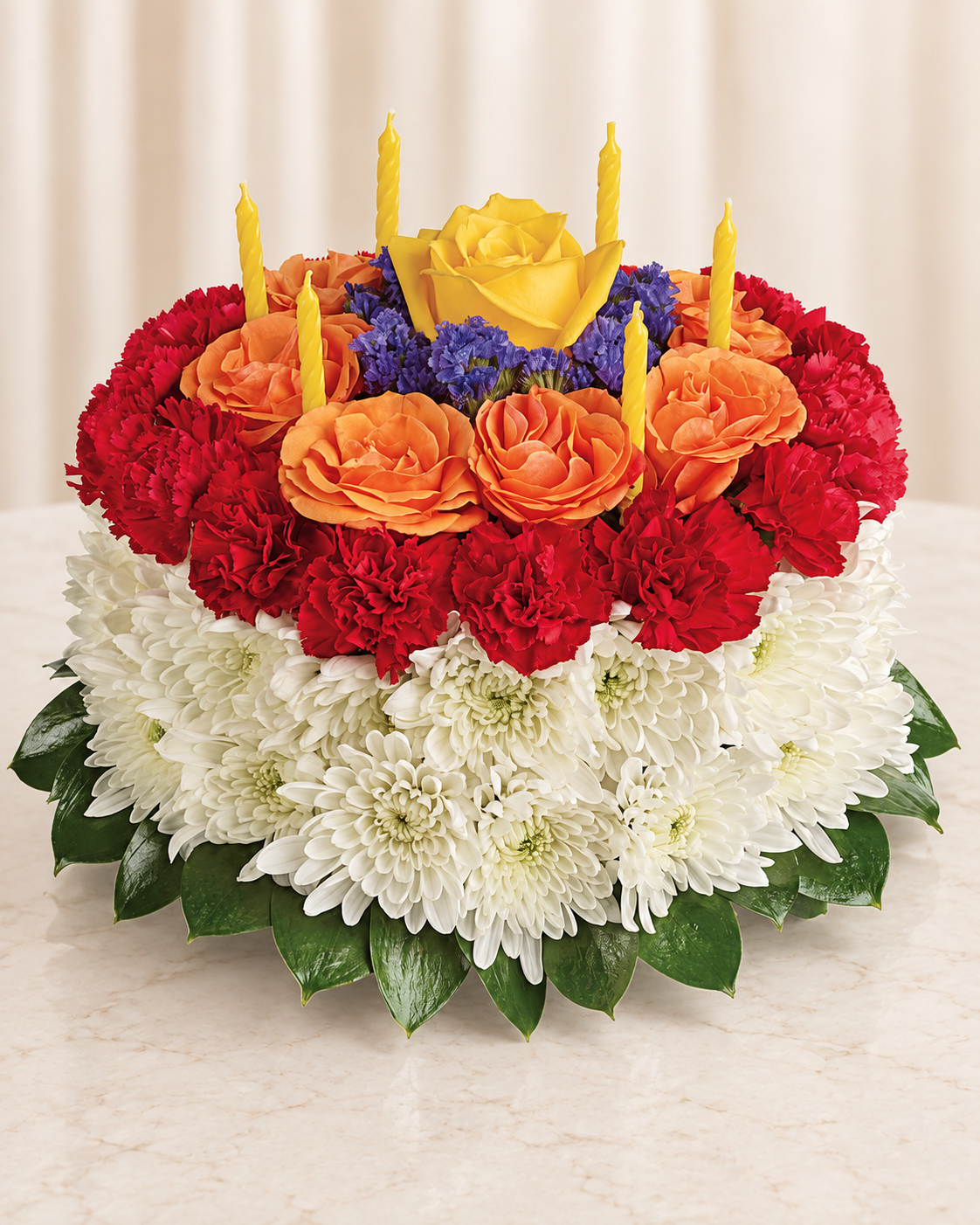 Your Wish Is Granted Birthday Cake Bouquet — Standard — cream background